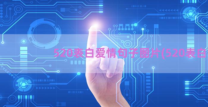 520表白爱情句子图片(520表白)