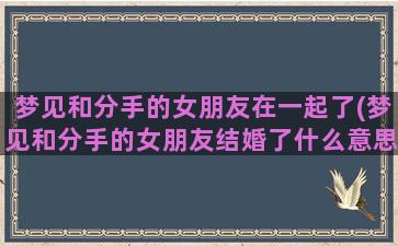 梦见和分手的女朋友在一起了(梦见和分手的女朋友结婚了什么意思)