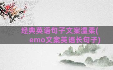 经典英语句子文案温柔(emo文案英语长句子)